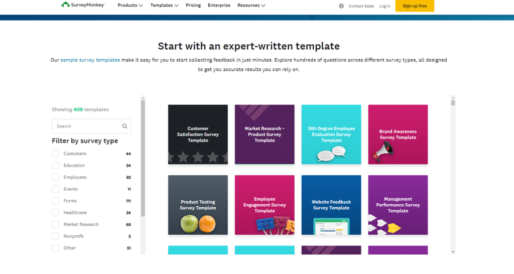 SurveyMonkey Templates